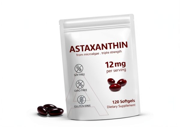 Eing US Astaxanthin Softgels 12mg Triple Strength-2