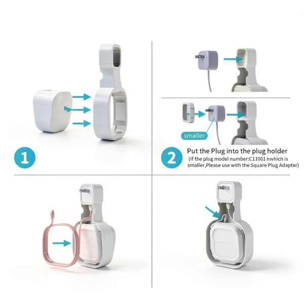 SOOTOZY eero 6 Wall Mount Holder White 1pcs Router Bracket-3