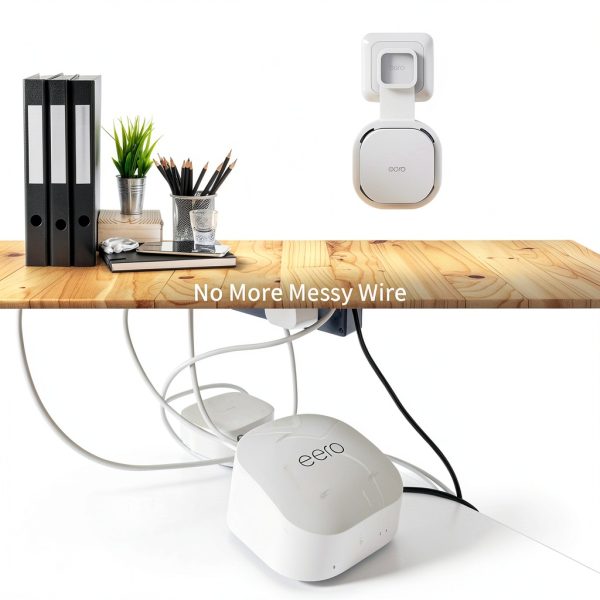 SOOTOZY eero 6 Wall Mount Holder White 1pcs Router Bracket-2