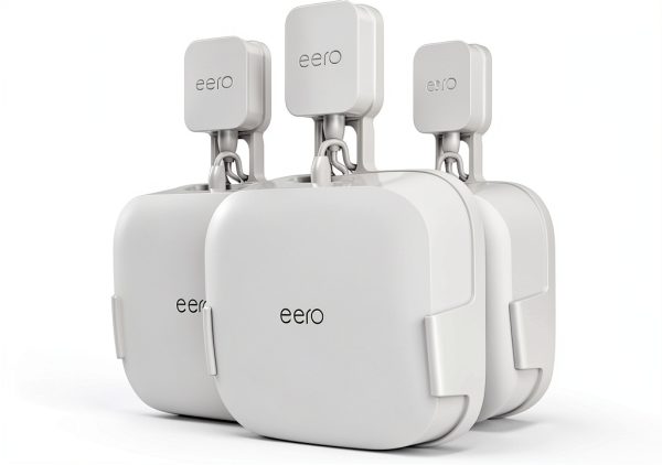 eero Pro 6 Wall Mount Holder White 3 Pack-0