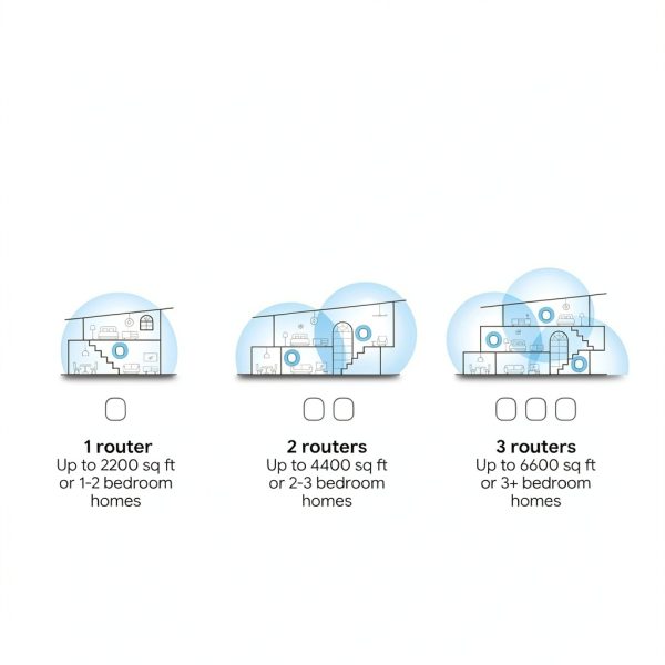 Google Nest Wifi Pro Mesh Router 3 Pack Snow WiFi 6E System-7