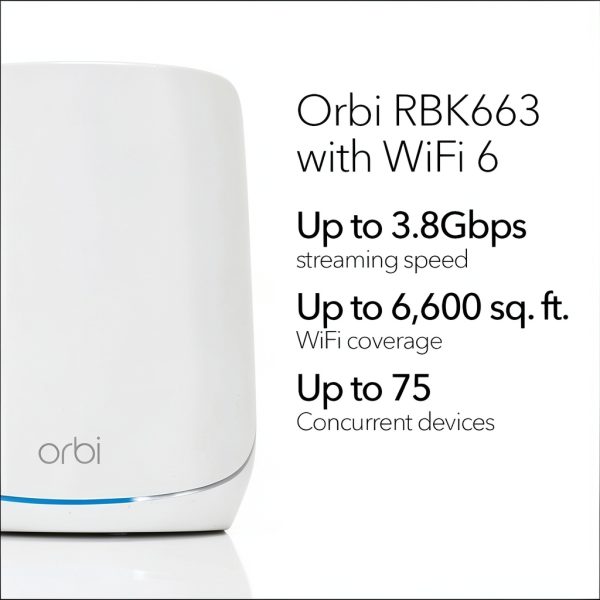 NETGEAR Orbi AX5400 Mesh Wi‑Fi System 4‑Pack with Armor Security-1