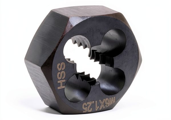 Hex Threading Die M6 x 1.25 - HARFINGTON High Speed Steel Hex Die-2