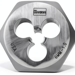 Irwin 6 Mm 1.0 Hex Metric Die Carbon Steel Hand Powered Threading Die-0