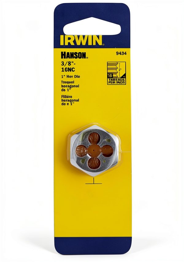Irwin Tools 9434 Round Fractional Hex Die Brushed Finish One Size-0