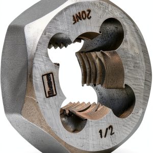 IRWIN DIE 1/2"-20NF 1" HEX Threading Die Shock-Resistant S2 Steel-0
