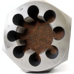 2"-12 Carbon Steel Hexagonal RE-Threading DIE by Michigan Drill-0