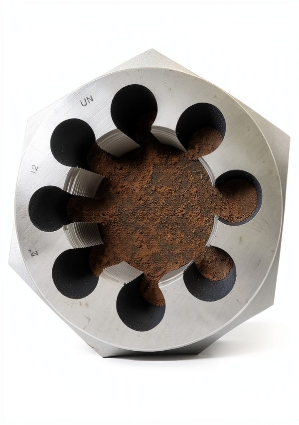2"-12 Carbon Steel Hexagonal RE-Threading DIE by Michigan Drill-0