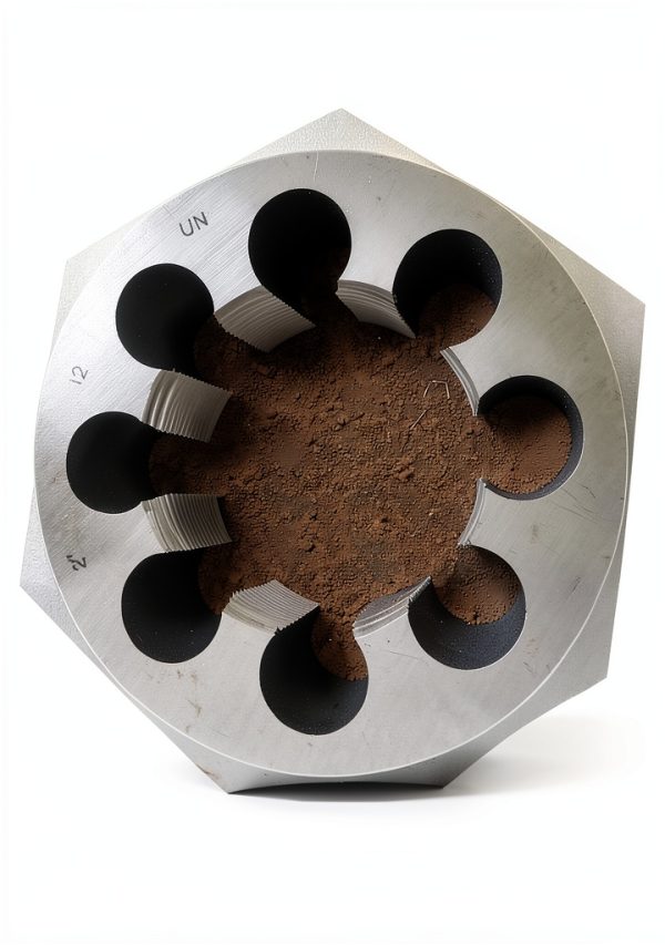 2"-12 Carbon Steel Hexagonal RE-Threading DIE by Michigan Drill-1
