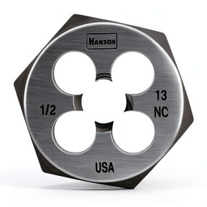 Hanson Hex Die, High Carbon Steel, Rh, 1/2-20 (6545)-0