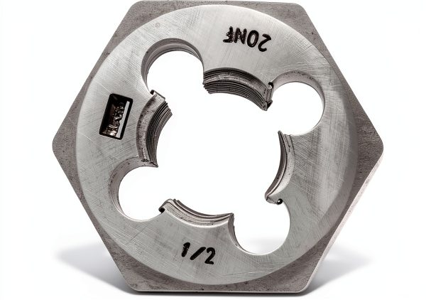 IRWIN DIE 1/2"-20NF 1" HEX Threading Die Shock-Resistant S2 Steel-1