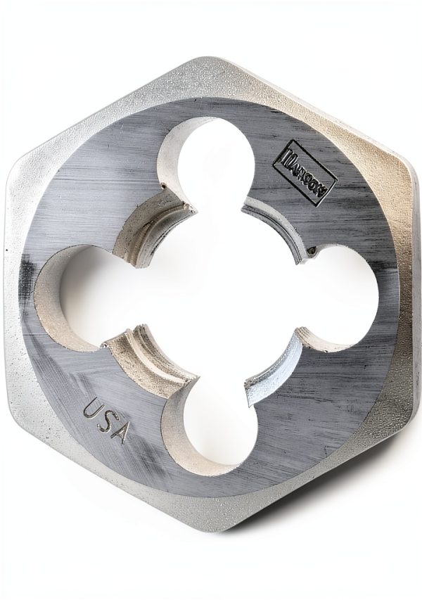 Irwin Hanson 9742 1" 12mm-1.25 Hexagon Metric Die Plastic Hex Shank-0