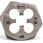 IRWIN Hanson 6544 1/2"-13Nc Hex Die 1" Die for Tap Extraction-0