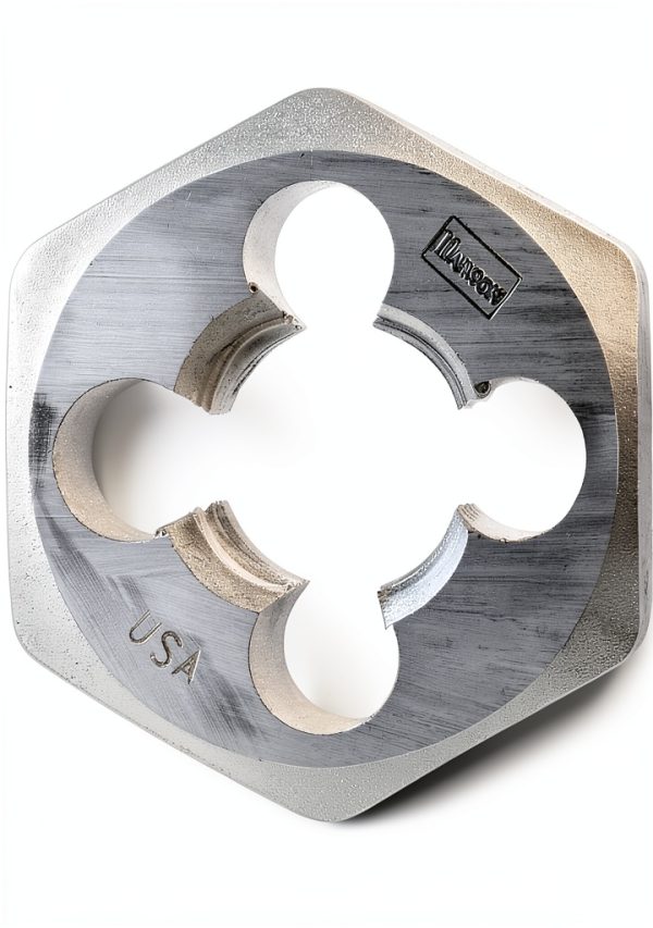 Irwin 12 Mm Hex Metric Die HCS 1.5 x 1 in – Carbon Steel Black Oxide-0