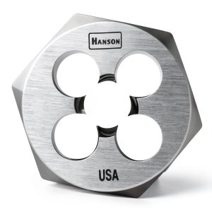 Hex Die Irwin Hanson 1/4-28 High Carbon Steel Threading Tool-0