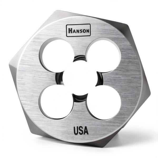 Hex Die Irwin Hanson 1/4-28 High Carbon Steel Threading Tool-0